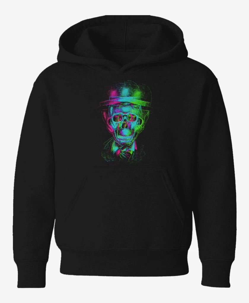 Poleron de niño Negro de Skull colors