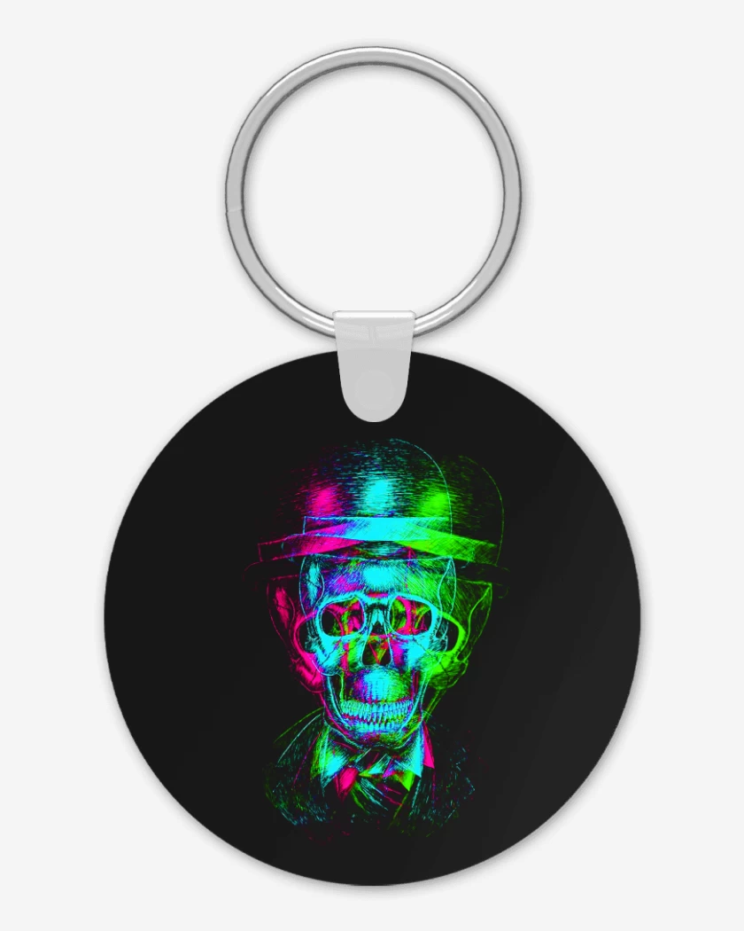 Llavero Negro de Skull colors