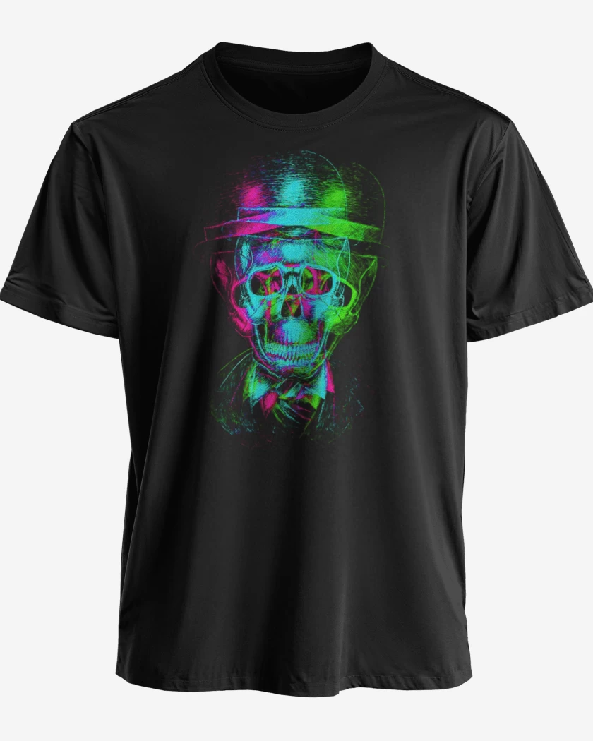 Polera premium Negro de Skull colors
