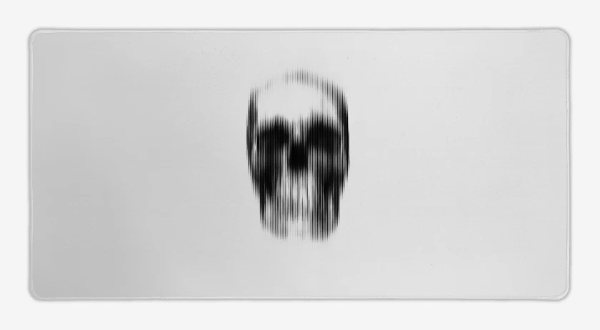 Mouse pad Gamer Blanco de Calavera 1