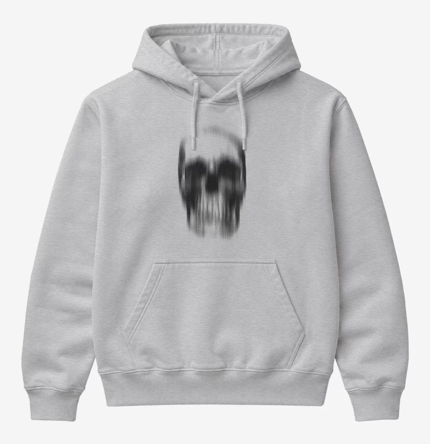 Poleron Canguro básico Gris Melange de Calavera 1