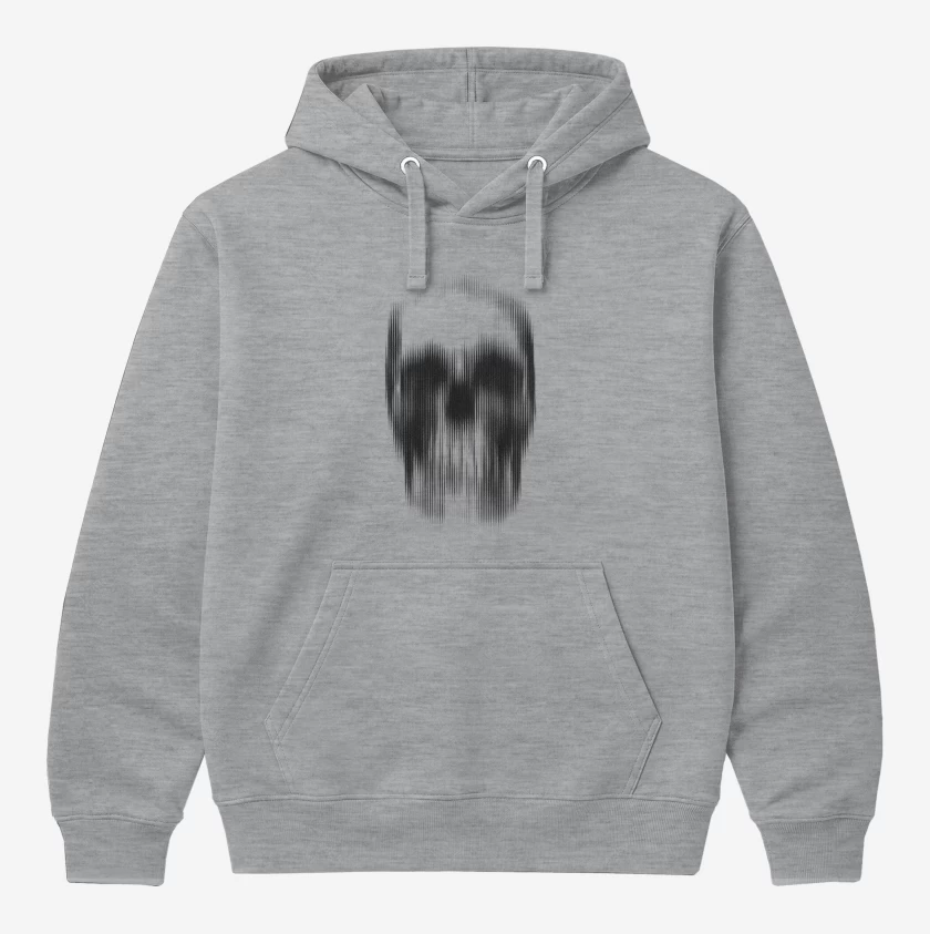 Polerón Canguro Gris Melange de Calavera 1