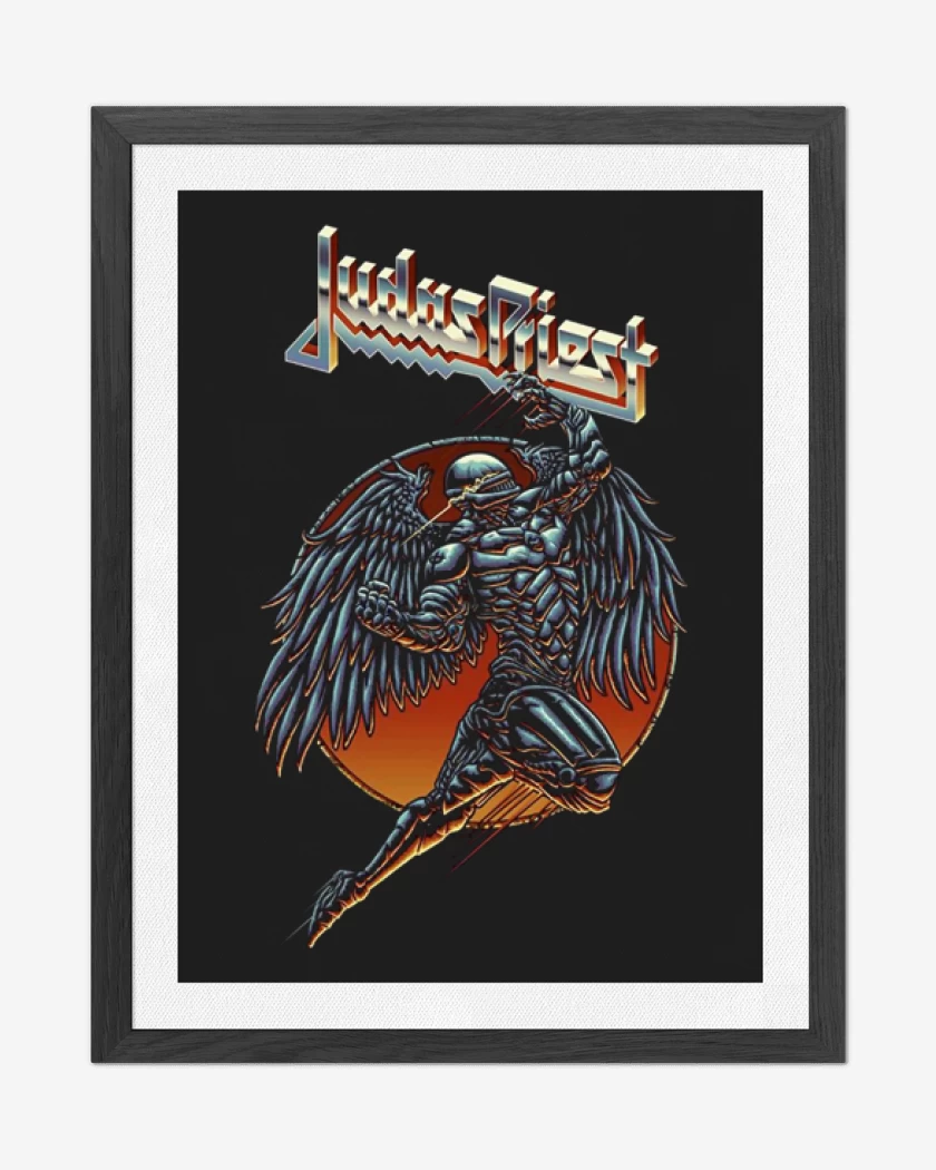 Cuadro decorativo Negro de Judas Priest 3