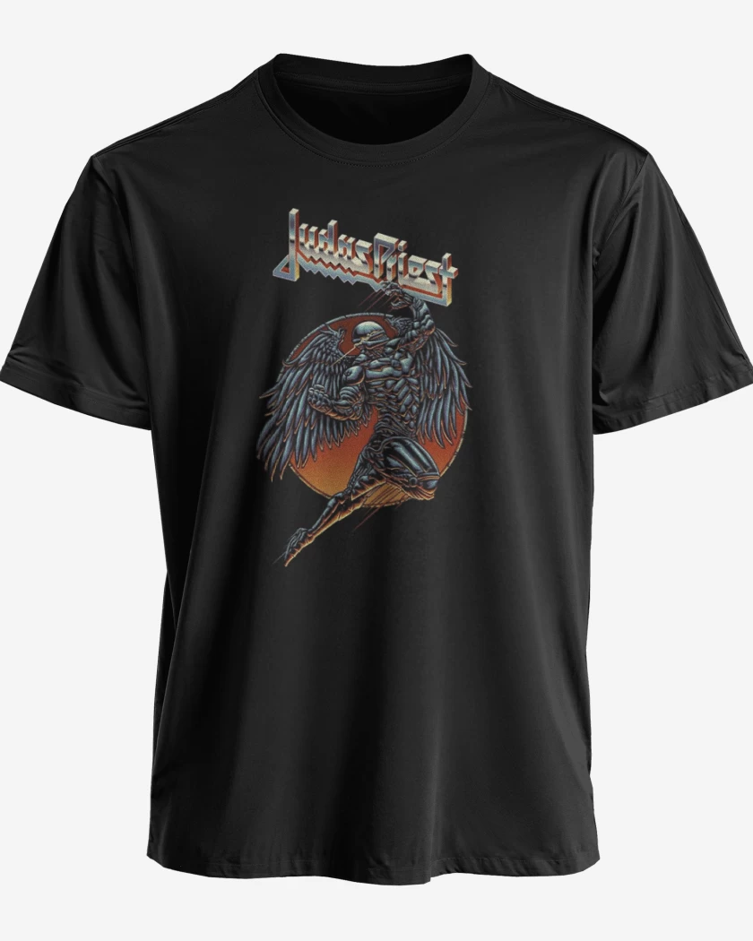 Polera premium Negro de Judas Priest 3
