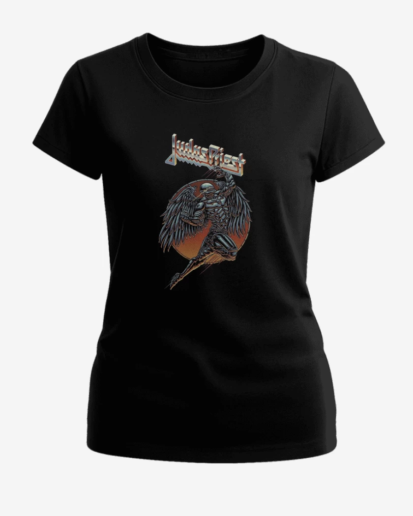 Polera de Mujer Negro de Judas Priest 3