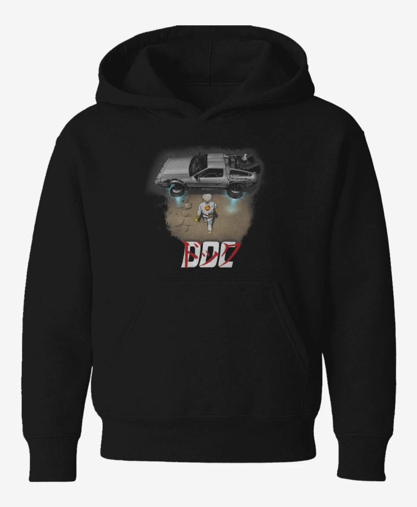 Poleron de niño Negro de Delorean Doc 