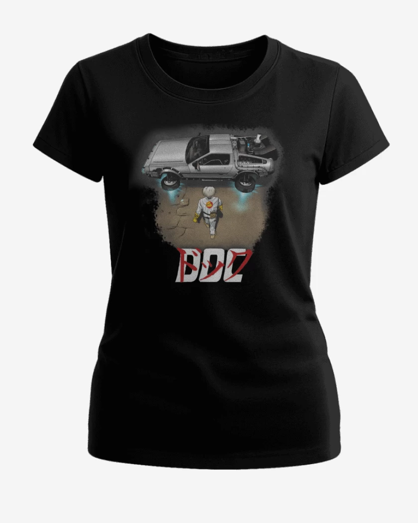 Polera de Mujer Negro de Delorean Doc 