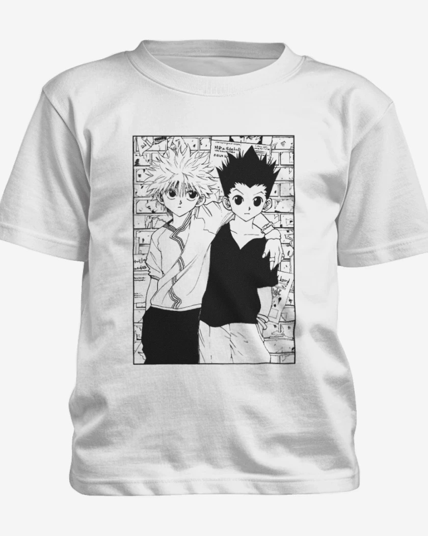 Polera de niño Blanco de Gon y Killua