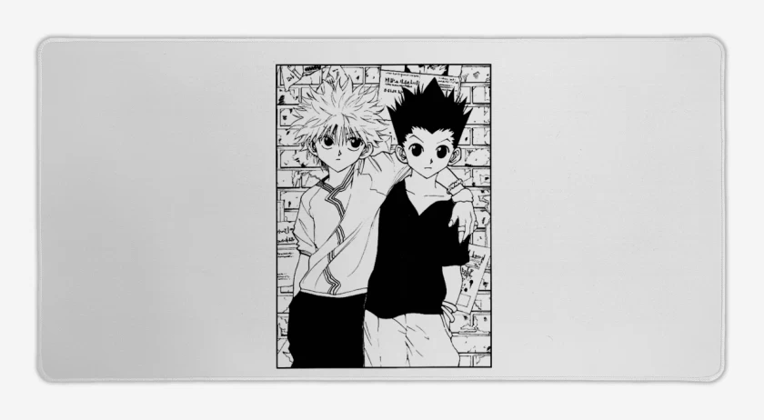 Mouse pad Gamer Blanco de Gon y Killua
