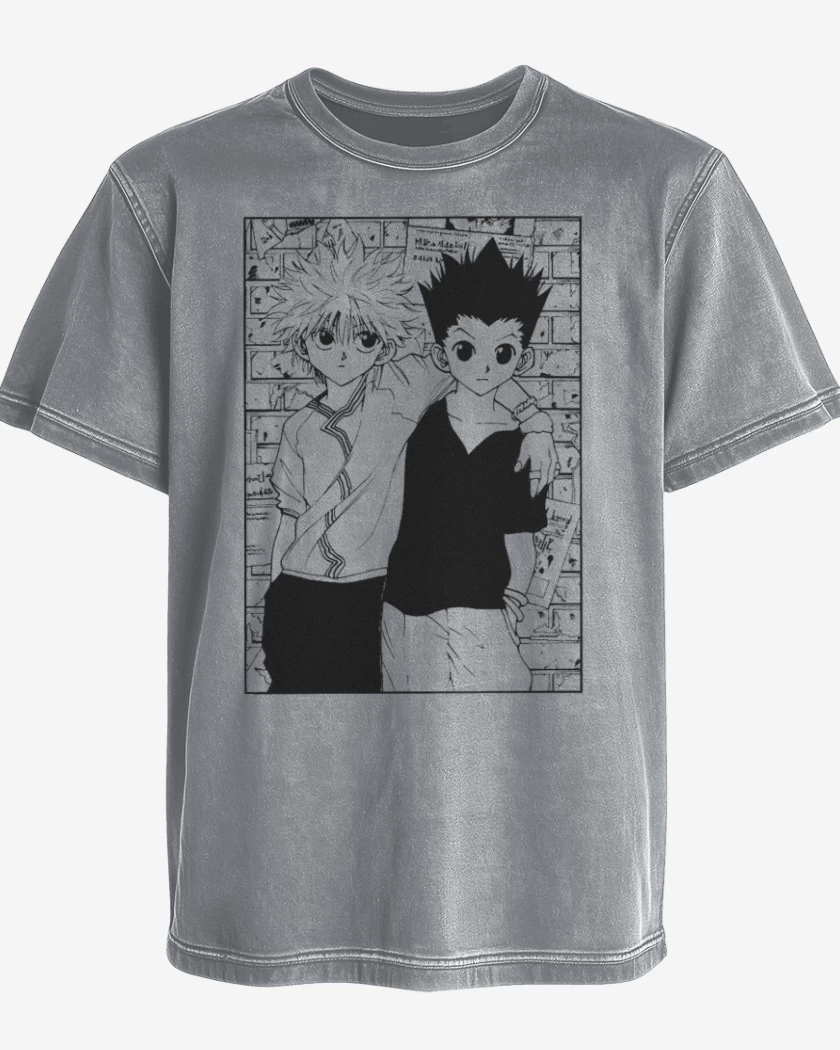 Polera desgastada Gon y Killua