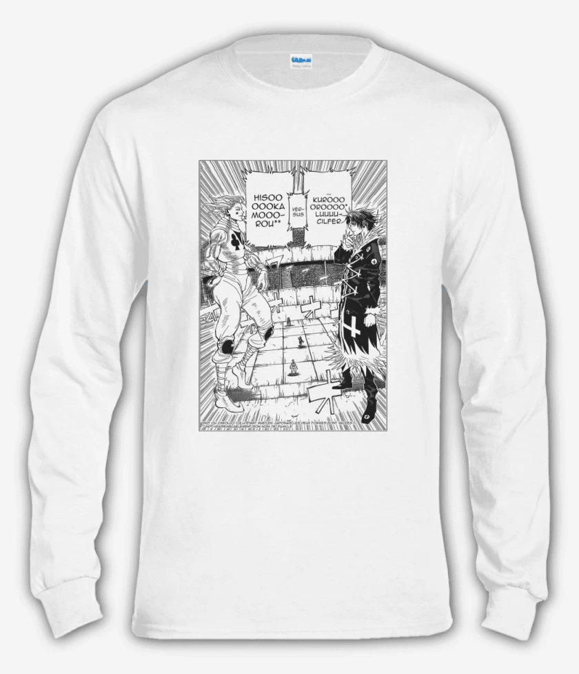 Polera manga larga hisoka vs kuroro