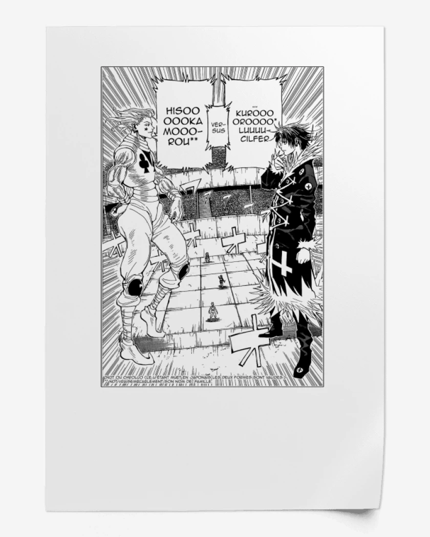 Print hisoka vs kuroro