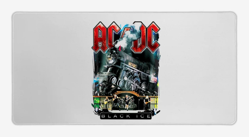Mouse pad Gamer Blanco de AC DC Black ice