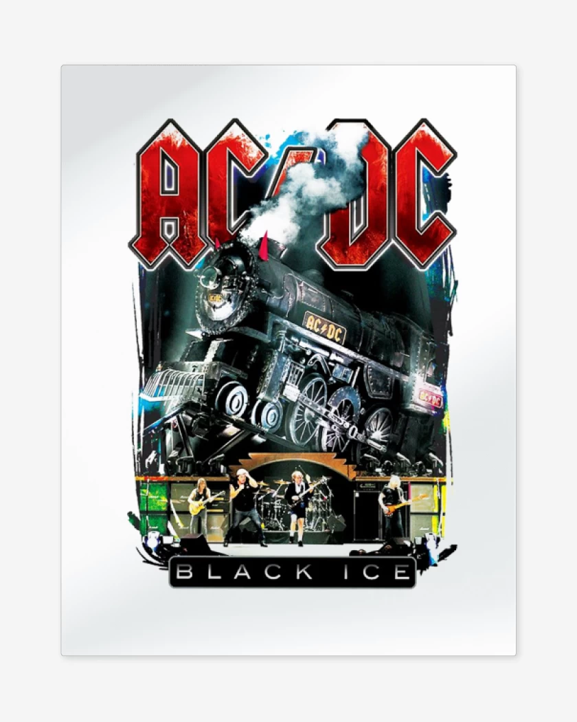 Print metalico AC DC Black ice