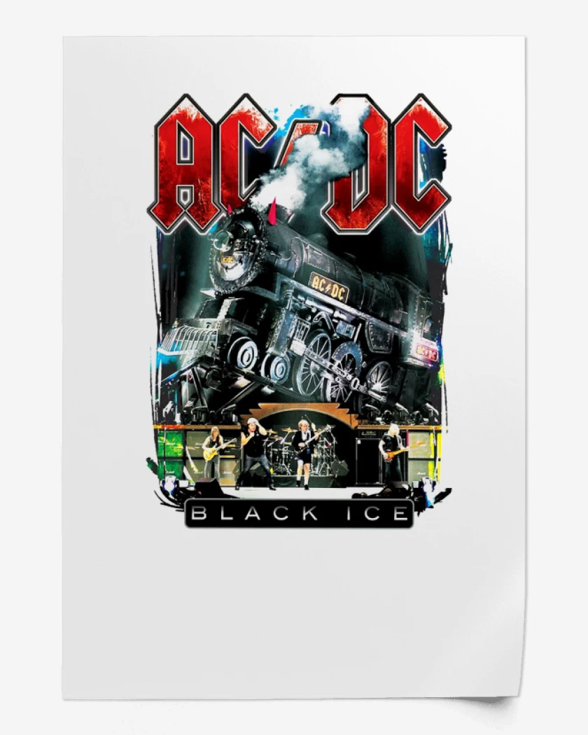 Print AC DC Black ice