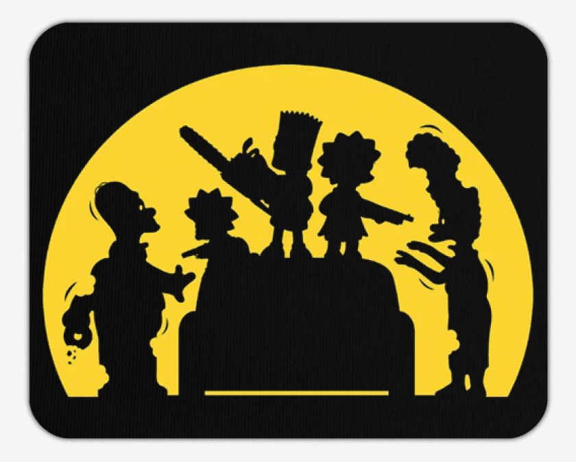 Mousepad Bart and sisters