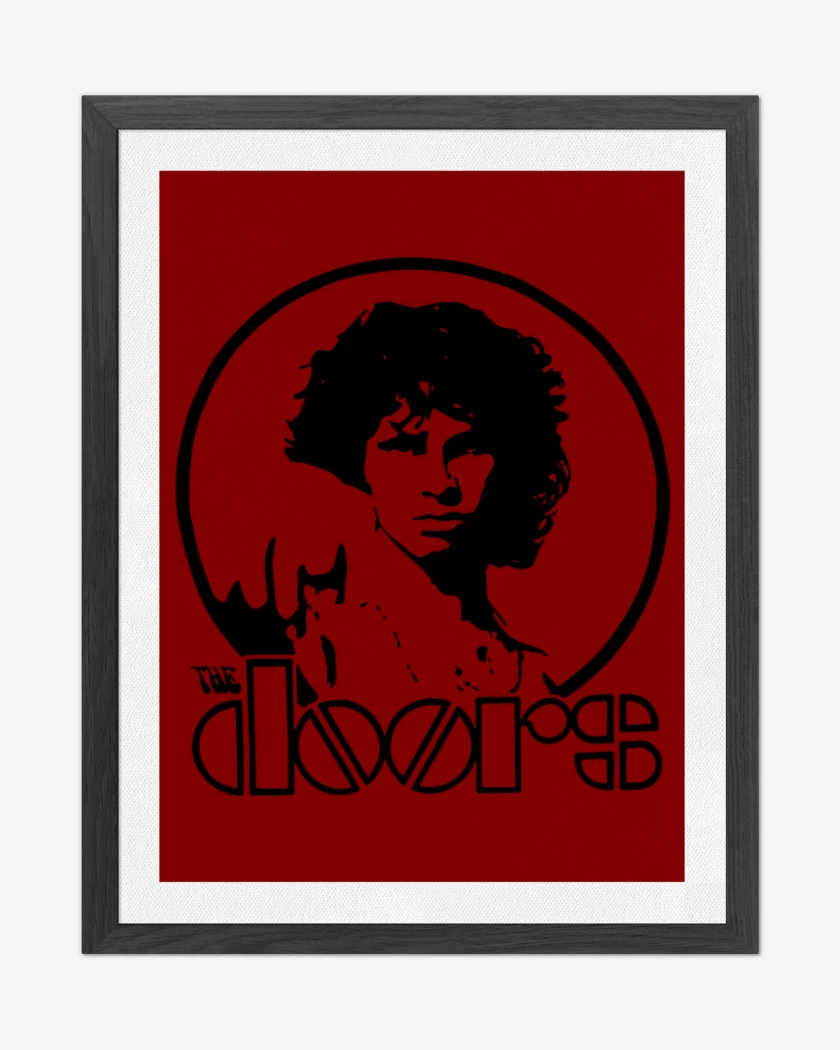 Cuadro decorativo Rojo de The Doors V2