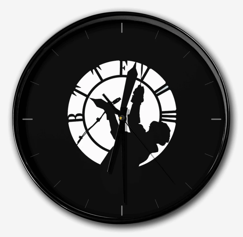 Reloj Negro de BTTF CLOCK