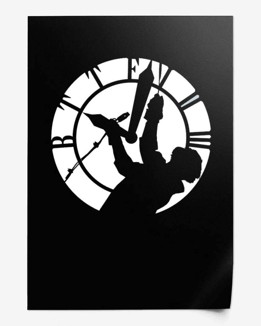 Print Negro de BTTF CLOCK