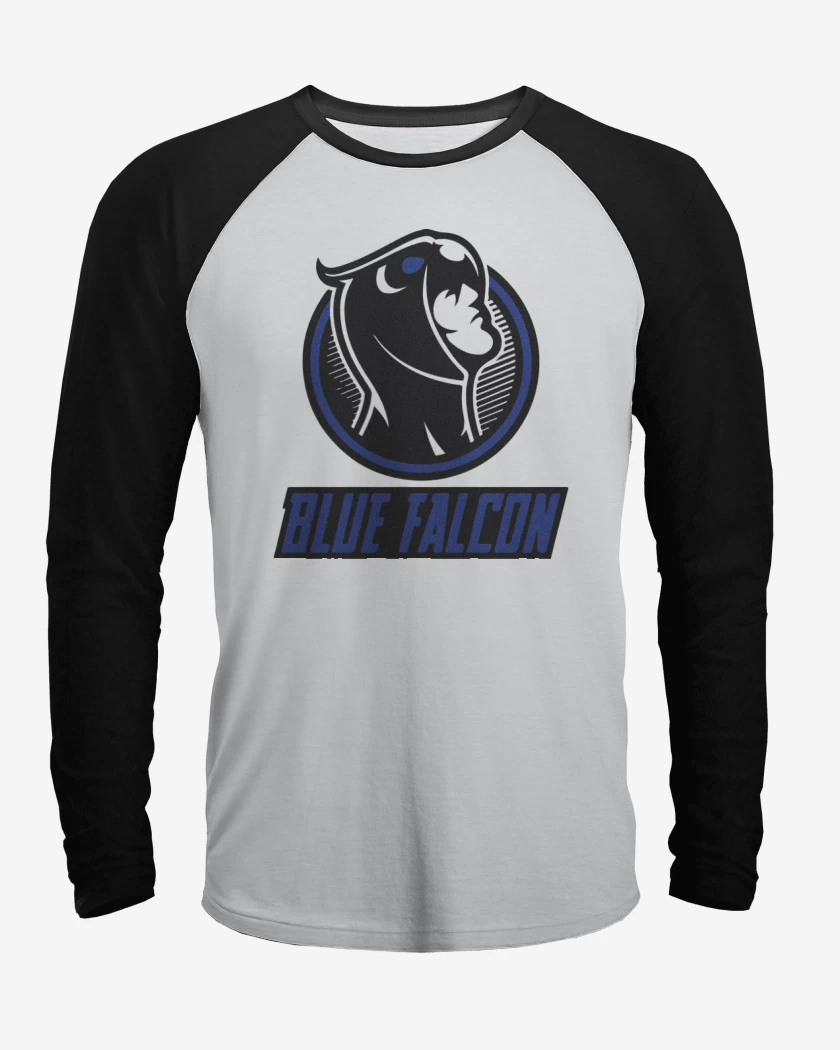 Polera Raglan blue falcon