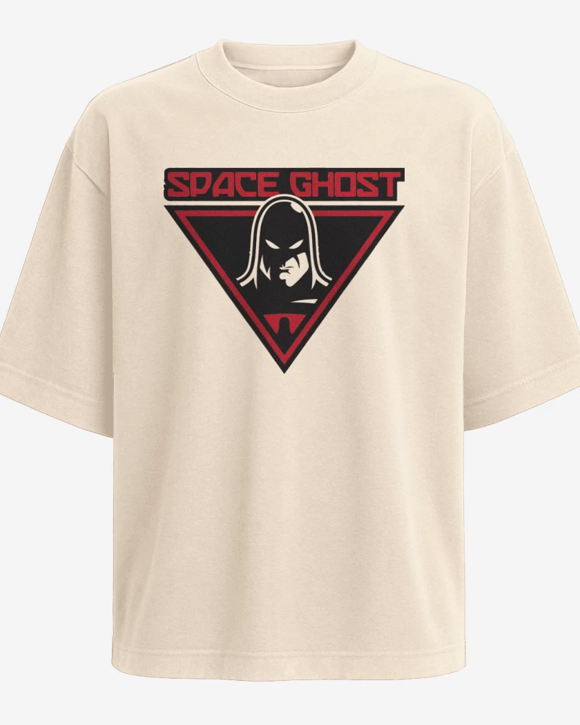 Polera Oversize Beige de Space ghost