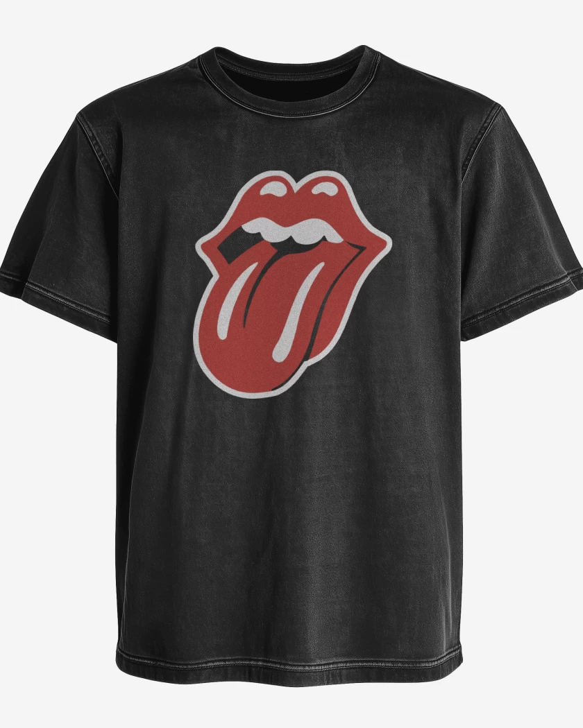 Polera desgastada Rolling stones