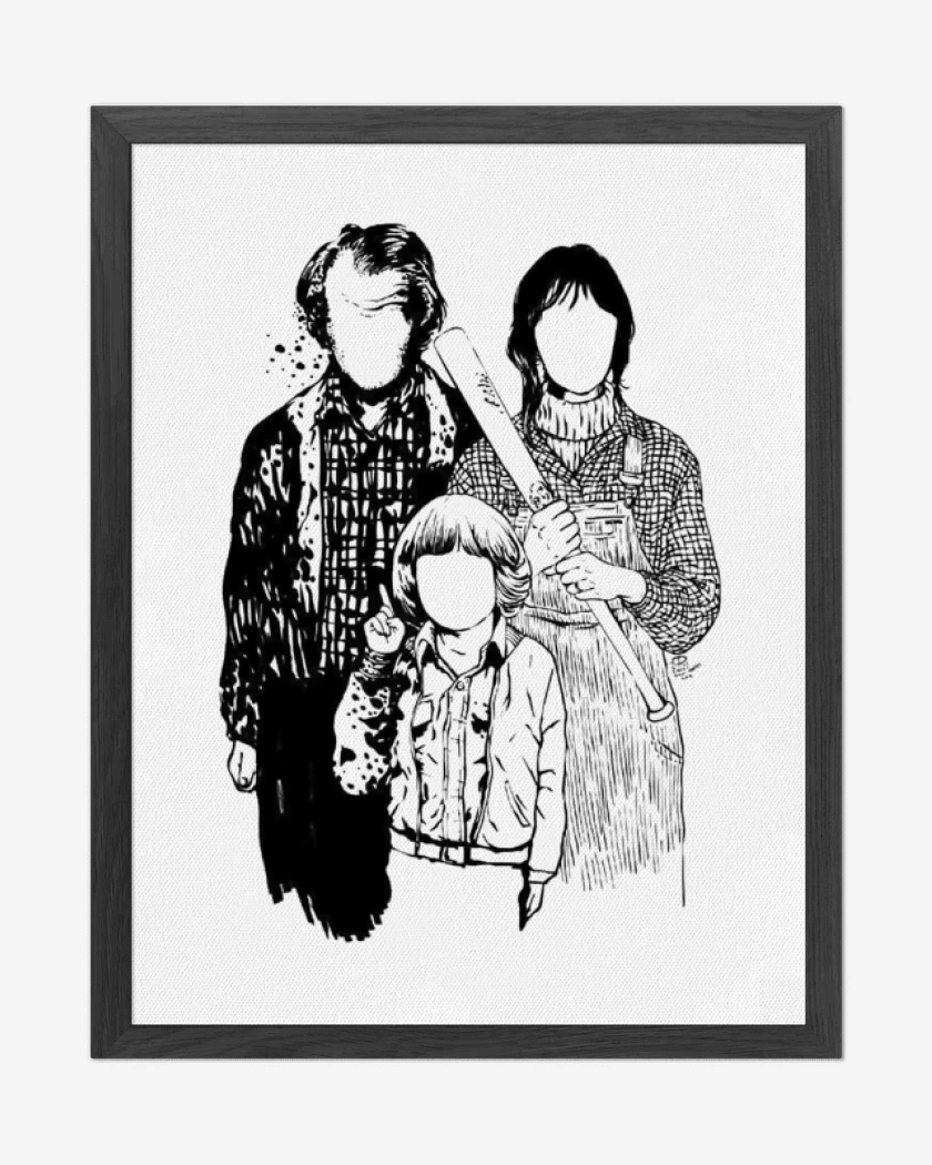 Cuadro decorativo Familia shining