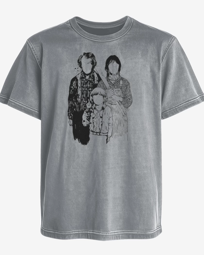 Polera desgastada Familia shining