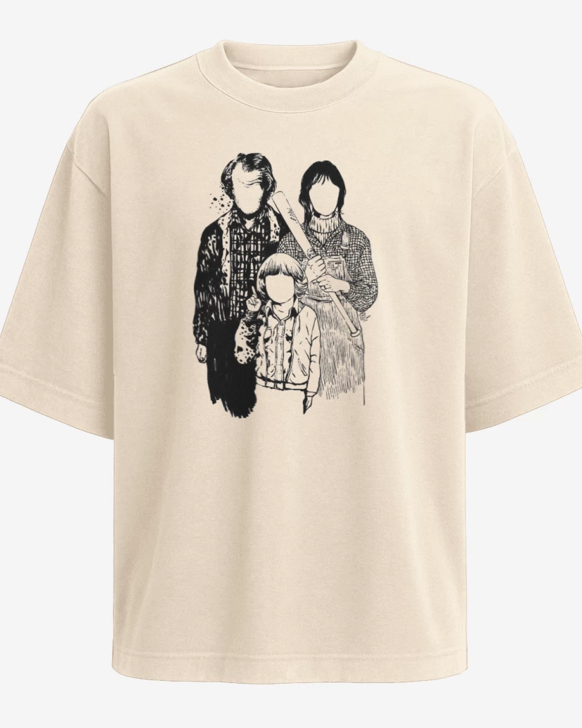 Polera Oversize Familia shining
