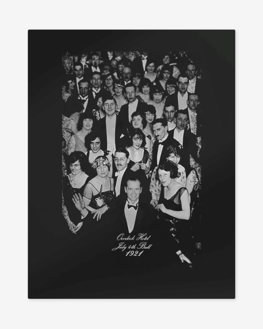 Print metalico Negro de Overlock Hotel 1921