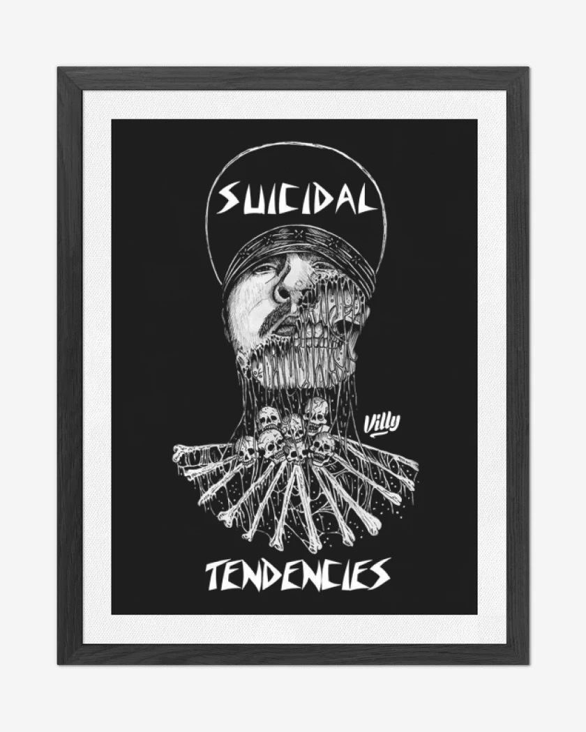 Cuadro decorativo Negro de Suicidal Tendencies 