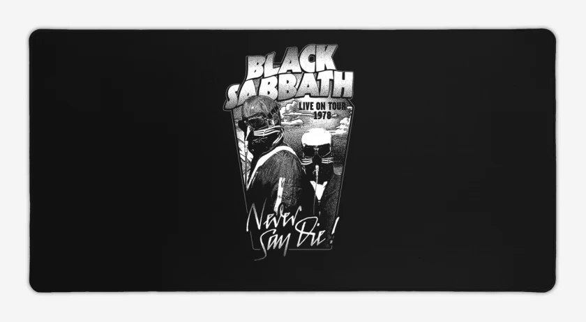 Mouse pad Gamer Negro de Black Sabbath 3