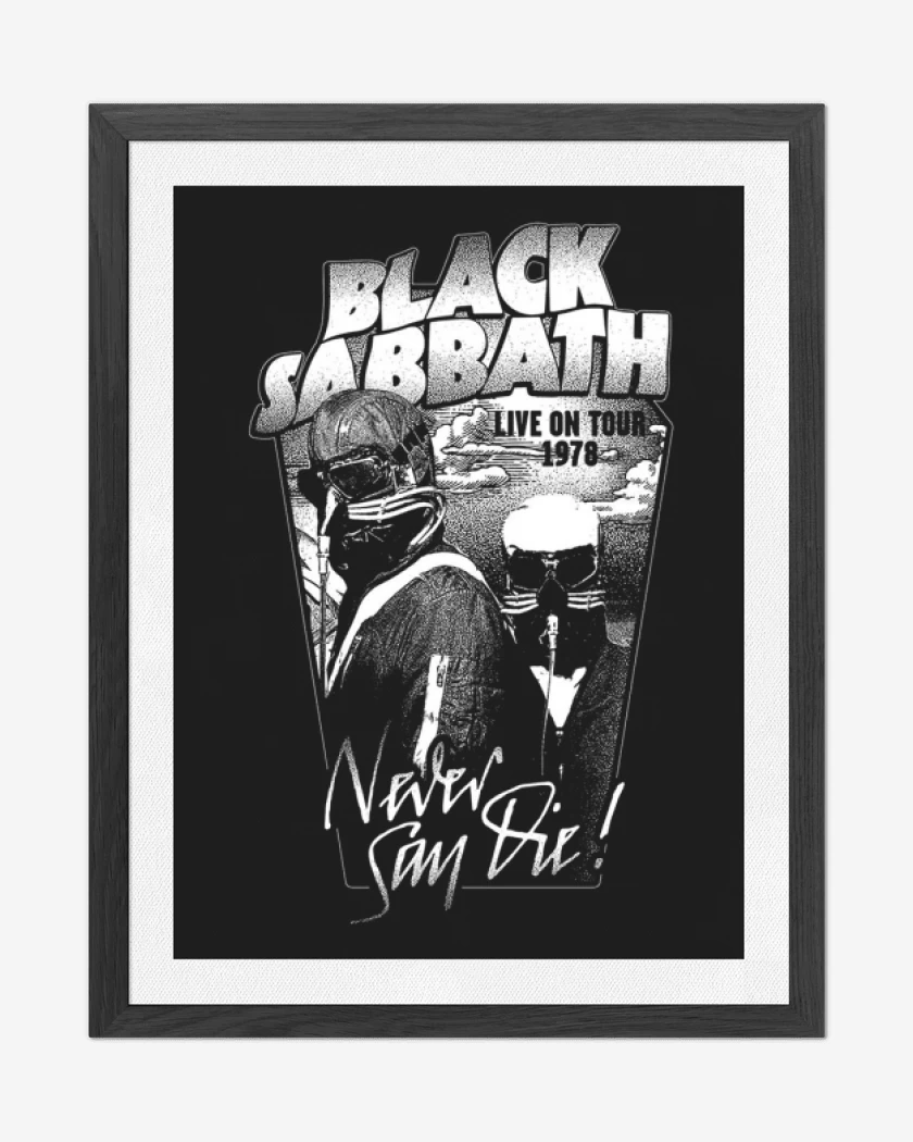 Cuadro decorativo Negro de Black Sabbath 3
