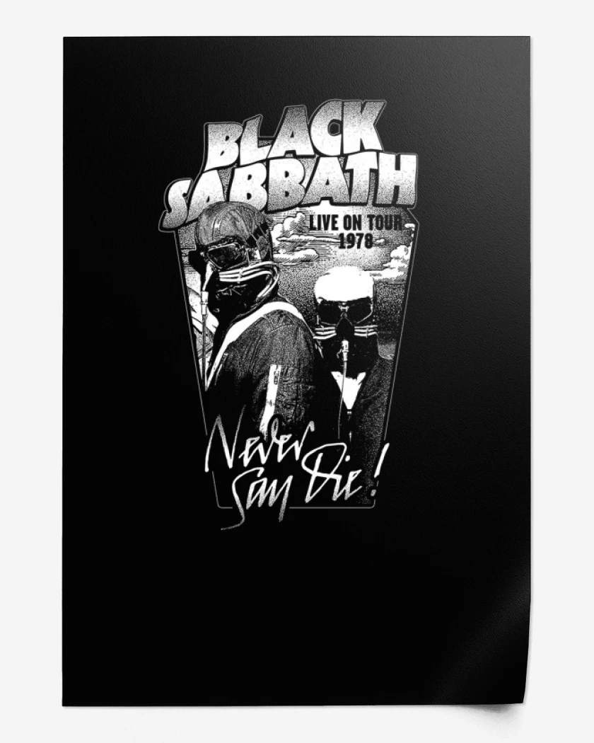 Print Negro de Black Sabbath 3