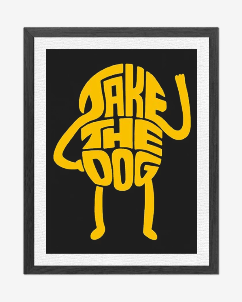 Cuadro decorativo Negro de JAKE EN LETRAS 