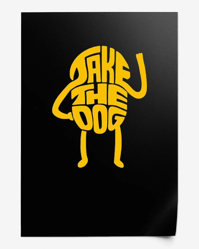 Print Negro de JAKE EN LETRAS 