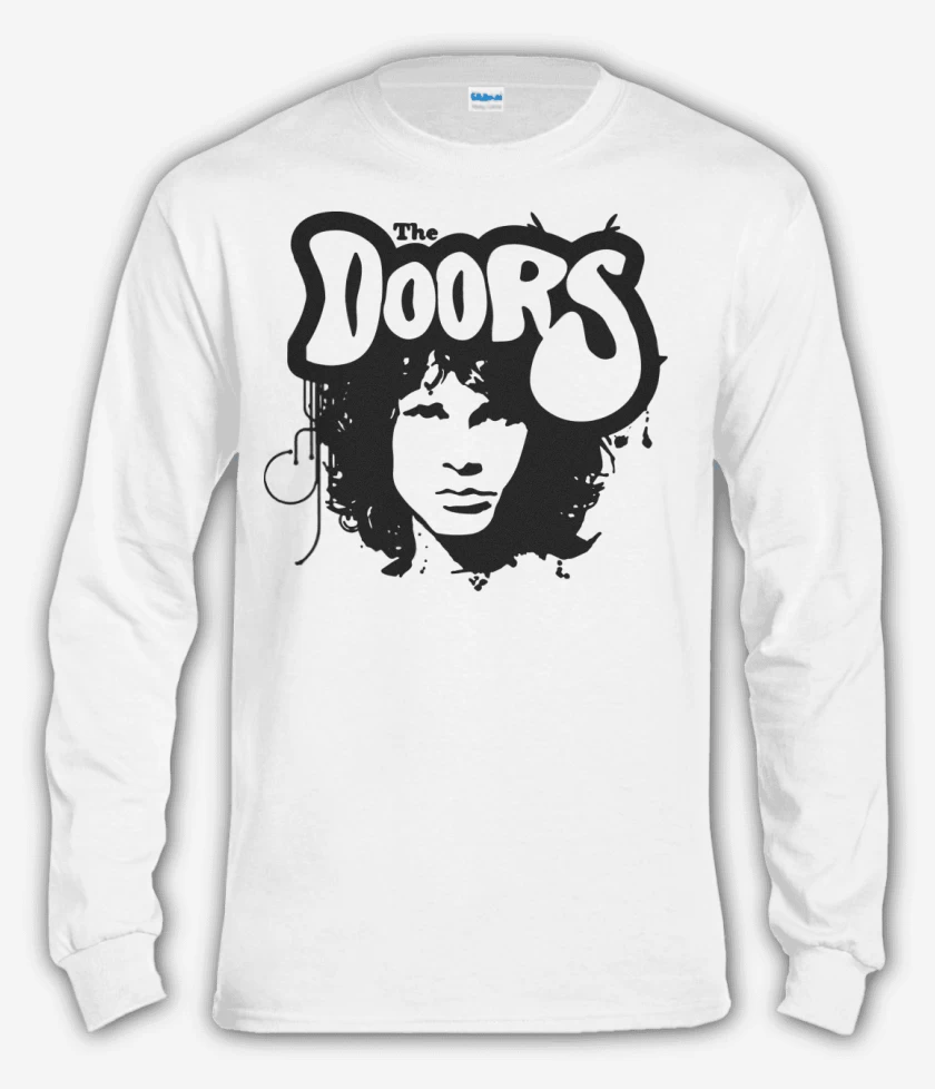Polera manga larga Blanco de The Doors