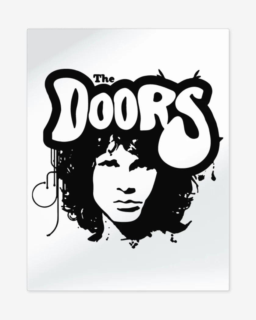 Print metalico Blanco de The Doors