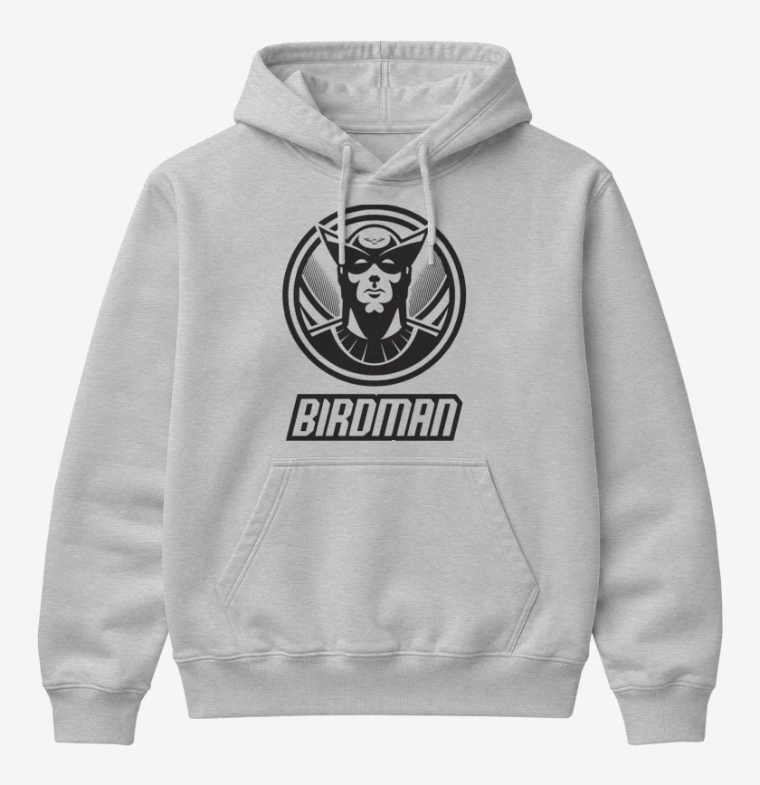 Poleron Canguro básico Gris Melange de Birdman