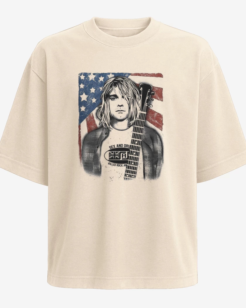Polera Oversize Kurt Guitar 