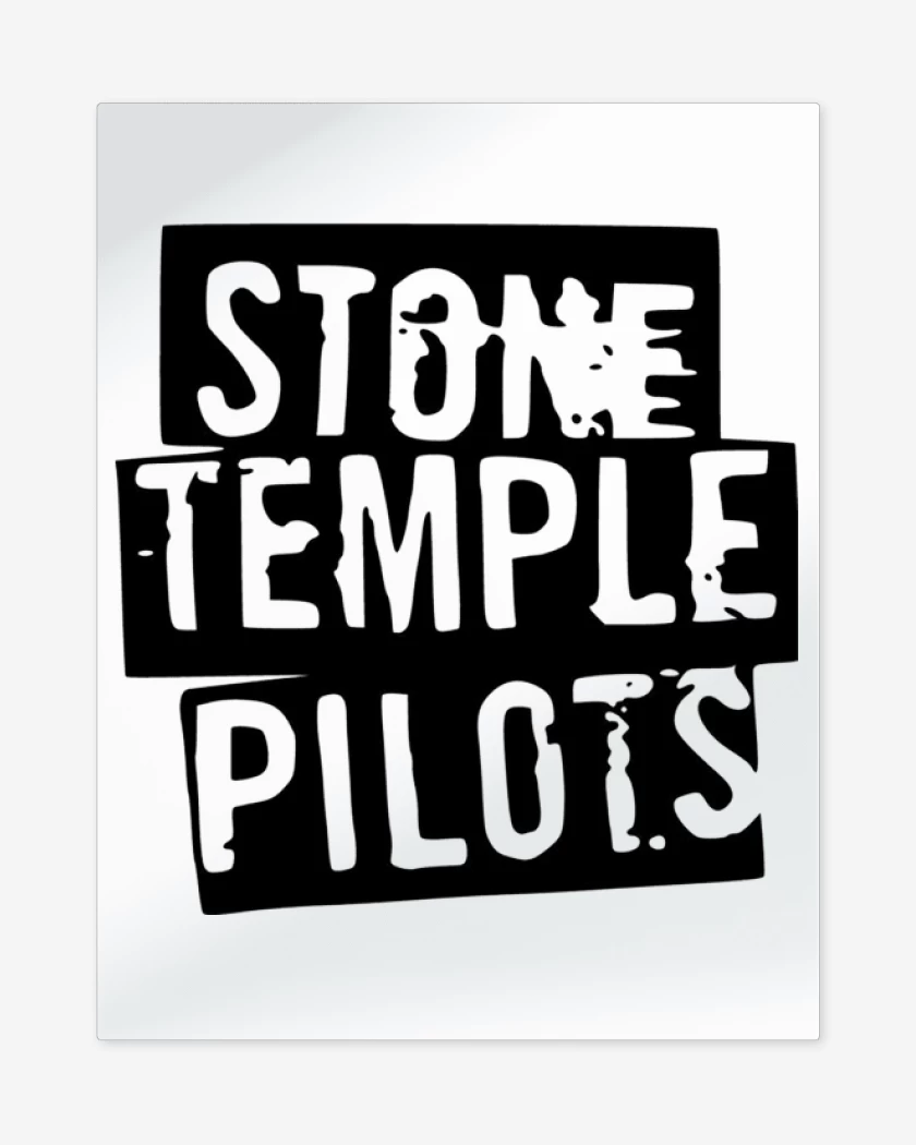 Print metalico Blanco de Stone Temple Pilots 3
