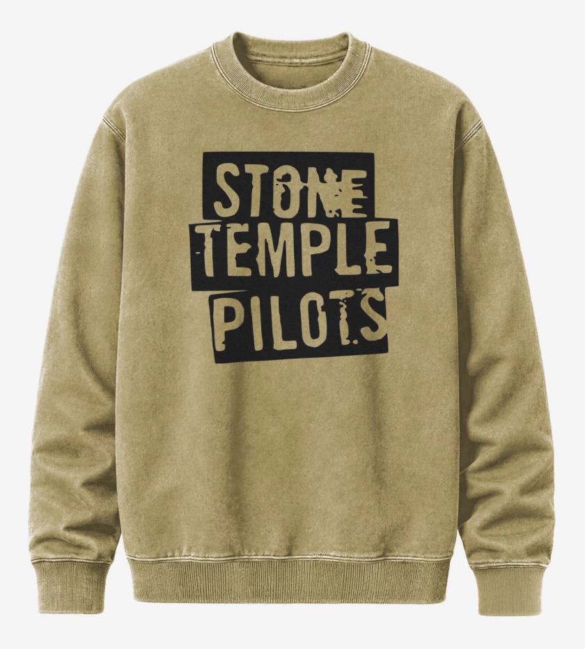 Poleron Polo Acid Wash Beige de Stone Temple Pilots 3