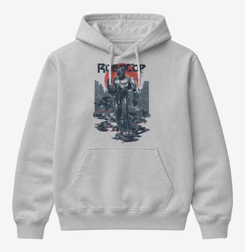 Poleron Canguro básico Gris Melange de ROBOCOP