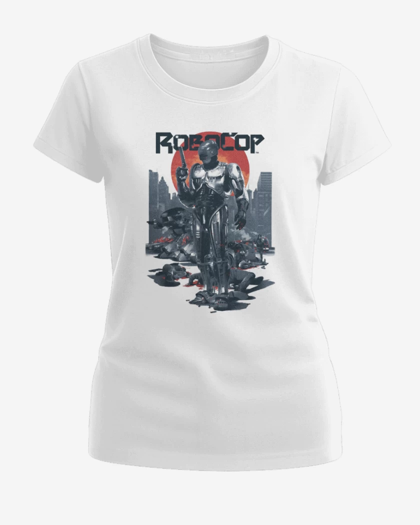 Polera de Mujer Blanco de ROBOCOP
