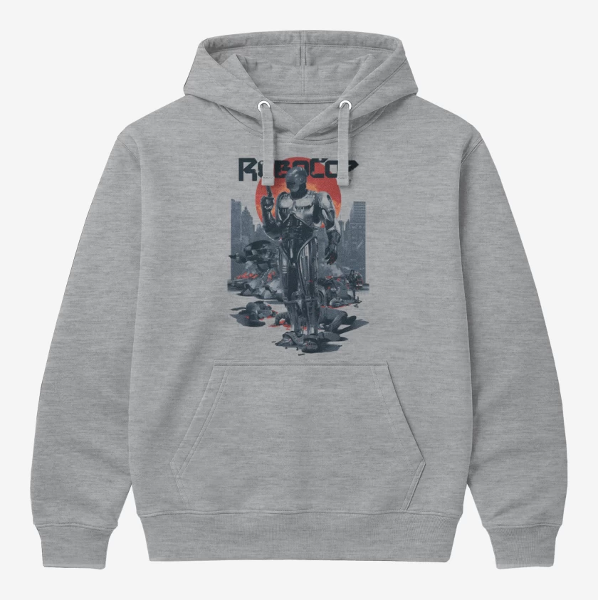 Polerón Canguro Gris Melange de ROBOCOP