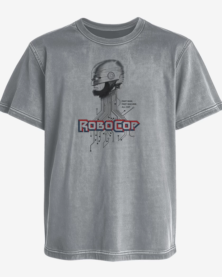 Polera desgastada Gris Melange de ROBOCOP 2