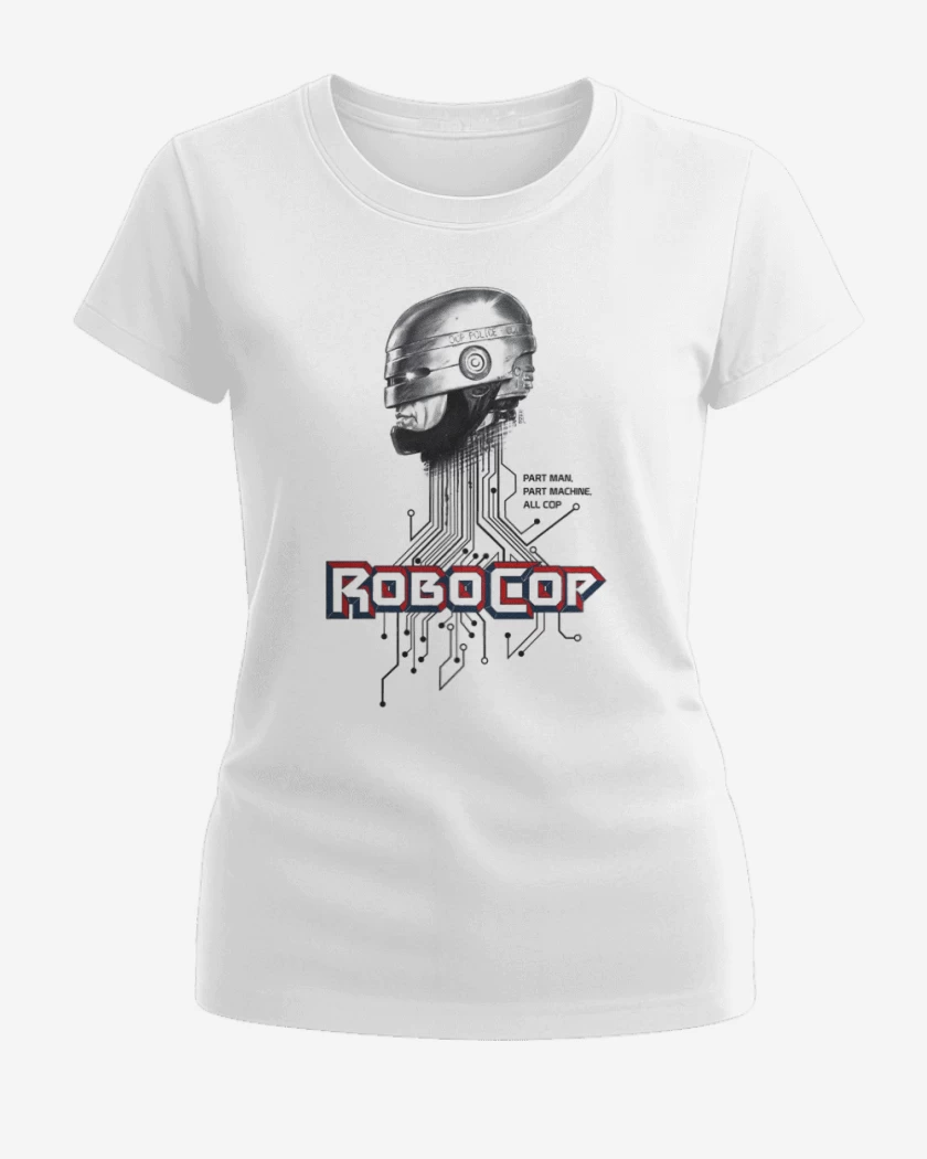 Polera de Mujer Blanco de ROBOCOP 2