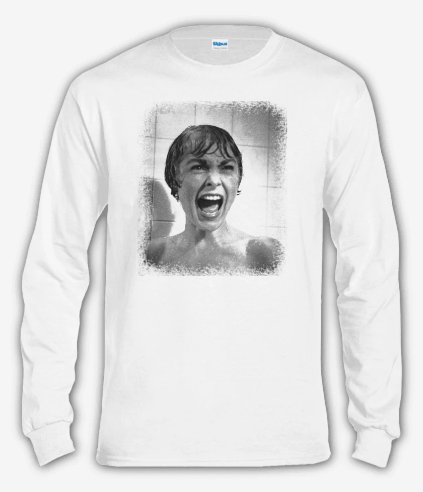 Polera manga larga Blanco de Psicosis 