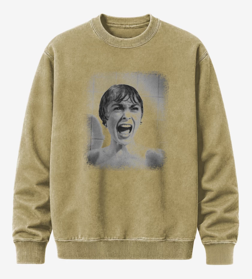 Poleron Polo Acid Wash Beige de Psicosis 
