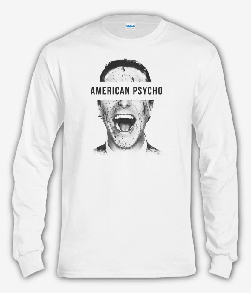 Polera manga larga Blanco de American Psycho